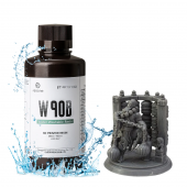 Фотополимерная смола Resione W90B Water Washable водосмываемая, серая (0.5 кг)