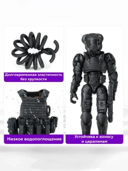 Фотополимерная смола Resione Anti-impact Durable Nylon-like нейлон, черная (1 кг) Фотополимерная смола Resione Anti-impact Durable Nylon-like нейлон, черная (1 кг)