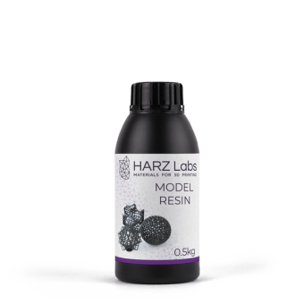 Фотополимерная смола HARZ Labs Model Resin, черный (0,5 кг)