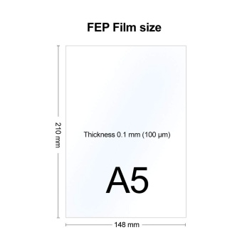 Комплект FEP-пленок SMOLA А5 для 3D принтера (148x210 мм, 100 мкм, 3 шт) Комплект FEP-пленок SMOLA А5 для 3D принтера (148x210 мм, 100 мкм, 3 шт)