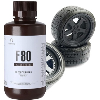 Фотополимерная смола Resione F80 Flex гибкая, черная (0.5 кг) Фотополимерная смола Resione F80 Flex гибкая, черная (0.5 кг)