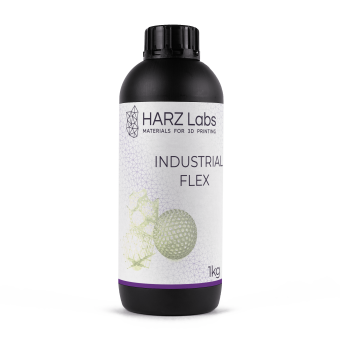Фотополимерная смола HARZ Labs Industrial Flex, натуральный прозрачный (1 кг)