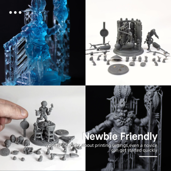 Фотополимерная смола Resione W90B Water Washable водосмываемая, синяя прозрачная (0.5 кг) Фотополимерная смола Resione W90B Water Washable водосмываемая, синяя прозрачная (0.5 кг)