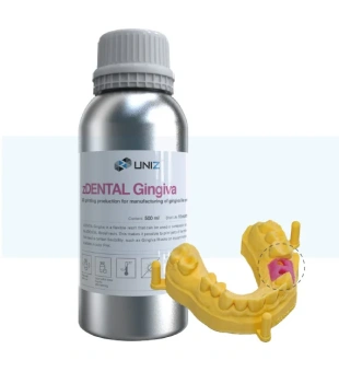Фотополимерная смола Uniz zDental Gingiva десневая, розовая (0.5 кг)