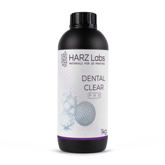 Фотополимерная смола HARZ Labs Dental Clear Pro, прозрачный (1 кг)