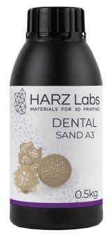 Фотополимерная смола HARZ Labs Dental Sand PRO (A3), бежевый (0,5 кг)