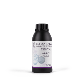 Фотополимерная смола HARZ Labs Dental Clear Pro, прозрачный (0,5 кг)