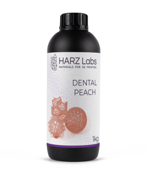 Фотополимерная смола HARZ Labs Dental Peach, персиковый (1 кг)