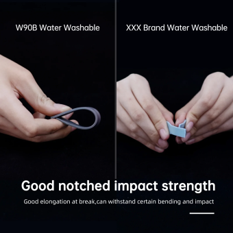 Фотополимерная смола Resione W90B Water Washable водосмываемая, прозрачная  (0.5 кг) Фотополимерная смола Resione W90B Water Washable водосмываемая, прозрачная  (0.5 кг)