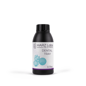 Фотополимерная смола HARZ Labs Dental Tray, голубой (0,5 кг)