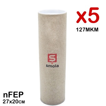 nFEP пленка SMOLA 273x200 мм для 3D принтера (127 мкм, 5 шт)