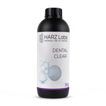 Фотополимерная смола HARZ Labs Dental Clear, прозрачный (1 кг)
