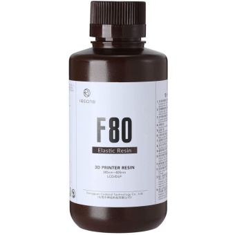 Фотополимерная смола Resione F80 Flex гибкая, черная (0.5 кг) Фотополимерная смола Resione F80 Flex гибкая, черная (0.5 кг)