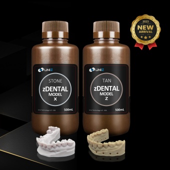 Фотополимерная смола Uniz zDental Model Stone модельная, светло-серая (0.5 кг)