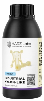 Фотополимерная смола HARZ Labs Industrial Nylon-like, желтый светлый (0.5 кг)