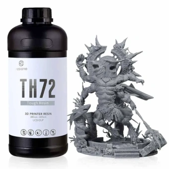 Фотополимерная смола Resione TH72 Tough Matte модельная, серая матовая (1 кг)