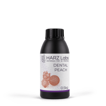 Фотополимерная смола HARZ Labs Dental Peach, персиковый (0,5 кг)